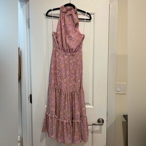 Likely Pink Tiered Ruffled Maxi Dress